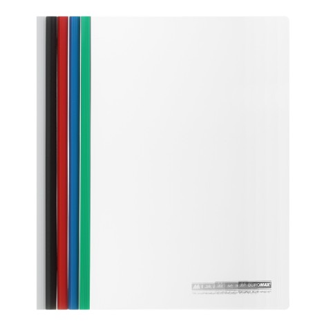 Папка швидкозшивач з притискною планкою, 10мм, асорті, ціна за 5 шт.