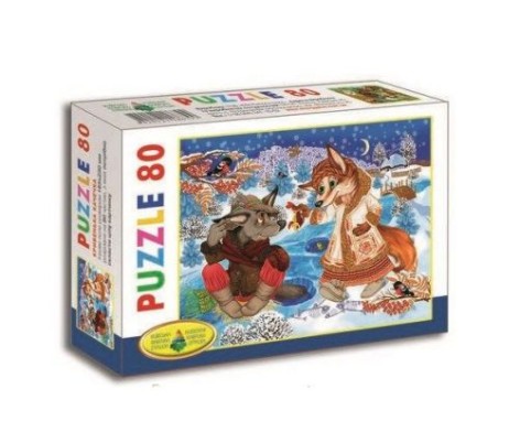 Пазли "Вовк та Лисиця" 80 елементів