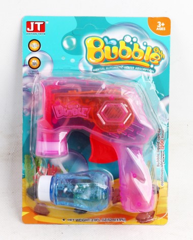 УЦЕНКА 20% Пистолет с мыльными пузырями 3 цвета, на листе, микс видов 