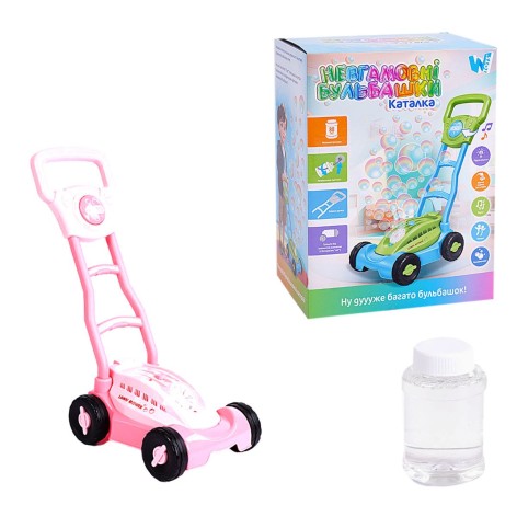Каталка WToys "Невгамовні бульбашки" підсвічування, пискавка, пляшка з розчином (рожевий) (538/98235)