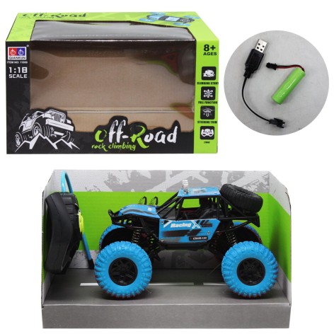 Машинка на радиоуправлении синяя