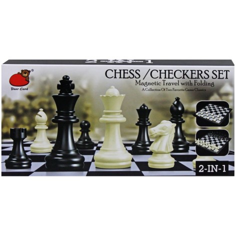 Шахи арт. 2014-BC (48шт/2) 2 у 1, короб