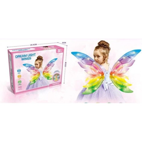 Детские крылья MIC "Перламутр" подвижные с подсветкой и мелодией