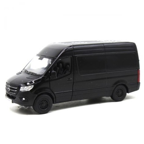 Микроавтобус игрушечный Kinsmart "Mercedes Benz Sprinter" черный металлический 1:43 (KT5426W)