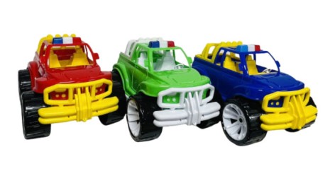 Джип игрушечный классический большой, цветной, Бамсик