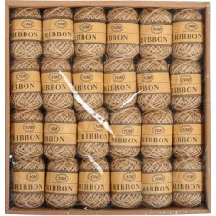 Нитки джутові, коричневі 10м, діаметр - 2 мм, арт. 005, 24шт у блоці (1152/24)