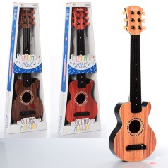 Гитара 57см, медиатор, 3 цвета, в кор-ке, 20,5-62,5-3см 