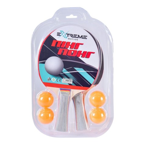 Набір для настільного тенісу, 4 м'ячики