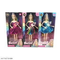 Кукла 29см 142A с аксесс.3кол.кор.31,5*5*14,2 