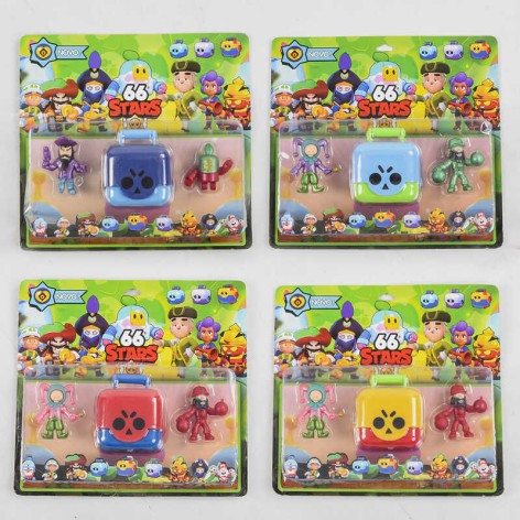 Герої Brawl Stars, 4 види, на листі 