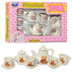 Посуд чайний сервіз, 9 предметів, 2 види, кор-ці, 17,5-11,5-3,5см 