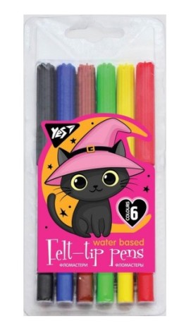 Фломастери Yes 6 цветов 