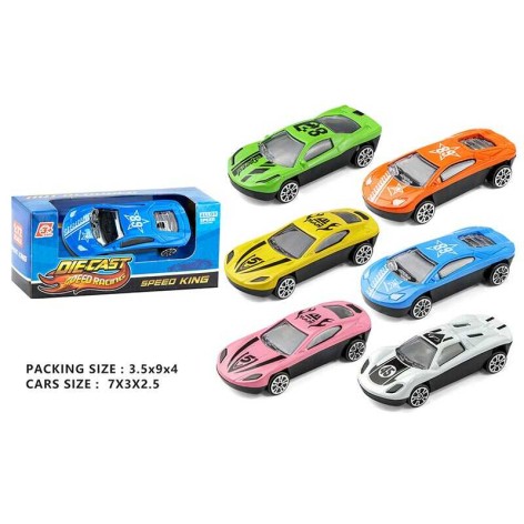 Машинка 6 кольорів, металопластик, в кор,  мікс видів 