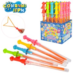 Мыльные пузыри меч, 40см, раскрыва.ручка, 20шт(5цветов) в дисплее, 25,5-40,5-20,5см 