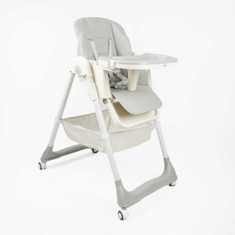 Стільчик для годування Toti м’який чохол PU, 4 колеса, знімний столик, корзинка, в кор. /1/