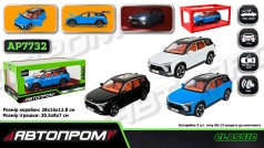 Машина мет. АВТОПРОМ 1:24 Nio ES8, батар,світло,звук,відкр.двері,кор. 28*16*12,8см 