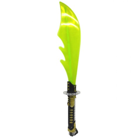 Меч со светом и звуком (золото+салатовый)