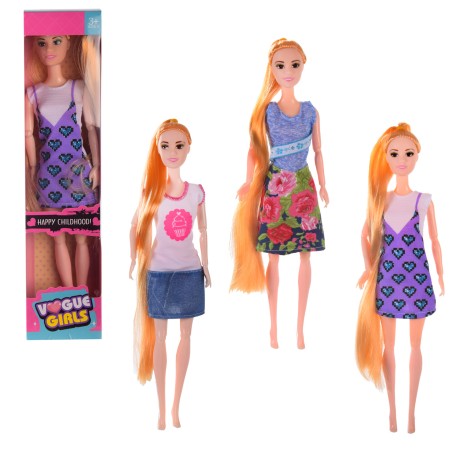 Кукла типа Барби 3 вида, корр. 7*9*32 см 