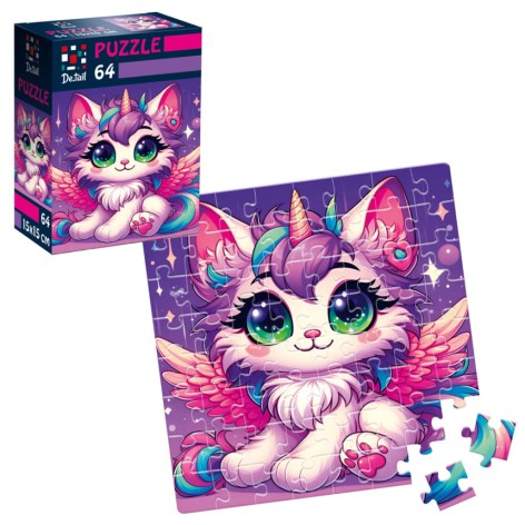 Пазлы De.tail. Волшебное котенок. 64 детали DT1234-20