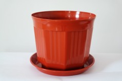 Горщик для квітів Октава D17,5 тера з підставкою 1,75 л