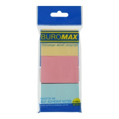 Блок паперу з клейким шаром для нотаток 38х51мм 100арк. (3 шт в блістері)