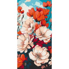 Картина за номерами "Весняний цвіт" 40х80 см