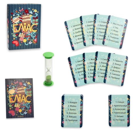 Настольная игра Strateg Элиас развлекательная на украинском языке (30776) Стратег 