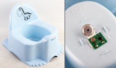 УЦЕНКА 30% Горщик з музичною шкатулкою "ECO: динозавр" з музикою (блакитний) 21*28*23 "TEGA" 