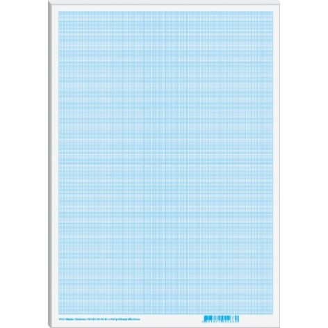 Бумага масштабно-координатная А4, 20 листов, в п/п пакете, голубой 2 шт.