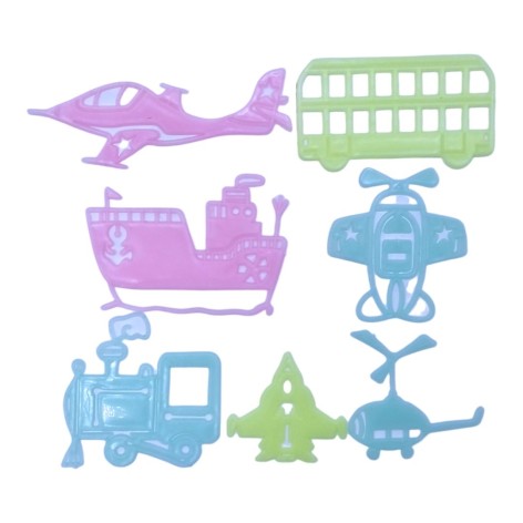 Наклейки флуоресцентні (фігурні) м.653C-4