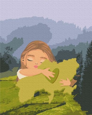 Картина по номерам "Мое сердце - Украина ©Лили Демачкович"???