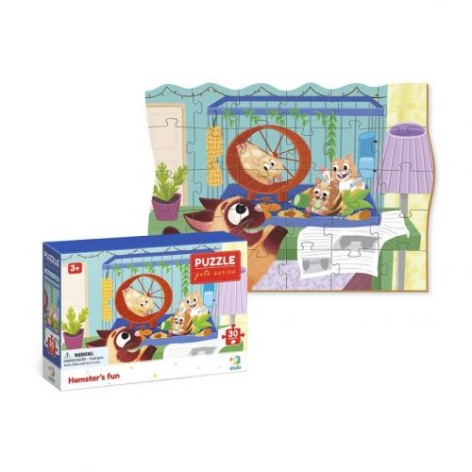 Пазл "Развлечения хомячков" (30 элементов)