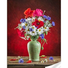 Набор для творчества алмазная картина Яркий букет Strateg размером 30х40 см кр (GM86867)