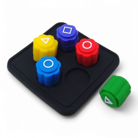 Настільна гра Гонггі Gonggi - Гра в кальмара, гумові, на підставці вид 2