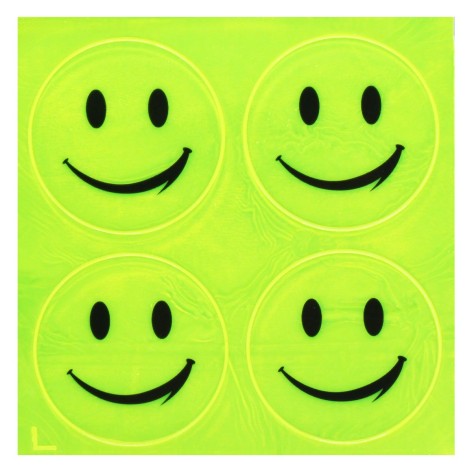 Наклейка Смайл маленький салатовый