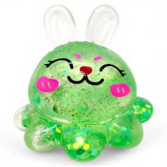 Антистресс жвачка-тянучка "Заяц-осьминог" (зеленый)