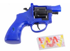 Револьвер іграшковий з пістонами пластиковий 1 кільце з пістонами на 8 пострілів 13 см