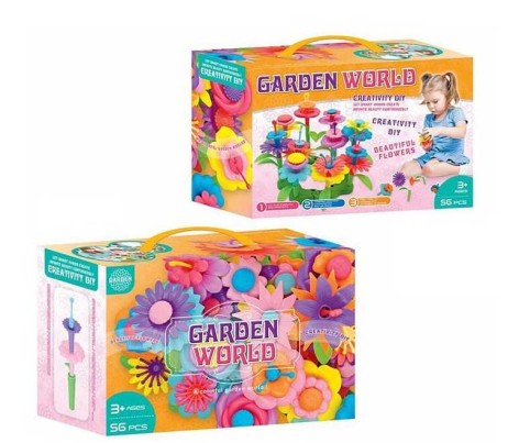 Конструктор 56 деталей, кор. 