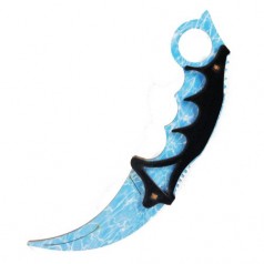 Сувенирный деревянный нож кераш, голубой