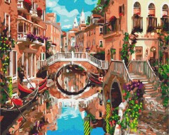 Картина за номерами: Міст через канал 40*50