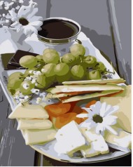 Набір для розпису по номерах Збалансований сніданок Strateg розміром 30х40 см (SS6753)