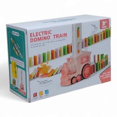 Интерактивная игрушка "Домино-поезд", свет, звук (розовый)