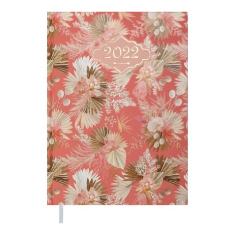 Дневник датированный 2022 BLOSSOM, A5, персиковый