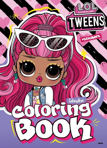 Розмальовка зі стікерами Tweens Cherry