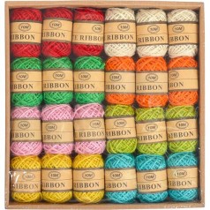 Нитки для творчості джутові, кольорові 10м, діаметр – 2 мм, арт. 006, 24шт у блоці (1152/24)