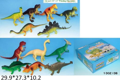 Динозавр Гонконг H386W гум.10-13'' 6в.