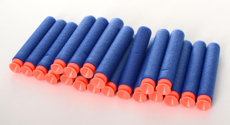 Пульки м'які-присоски 20шт, в кульку, 28-15-1см 