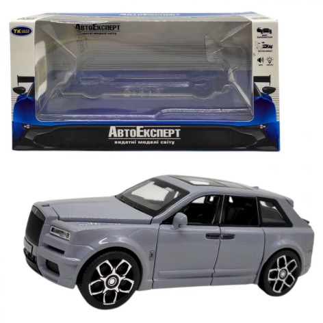 Машинка "Авто Експерт" металопластик, 1:32, звук, світло, інерція, рухомі елементи (СІРИЙ)