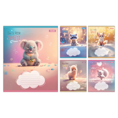 А5/12 кос. 1B Sweety, зошит учнівський шкільний, ціна за 25 шт. //