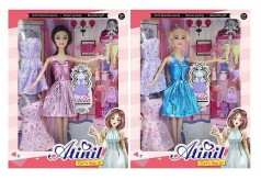 Кукла типа Барби, 2 вида, 2 дополнительных платья, аксессуары, 24.5*6*32.5 см, в кор. /48-2/